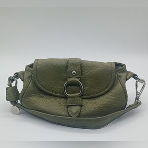 Banana Republic Green Leather Handbag and Wallet Vintage​​​